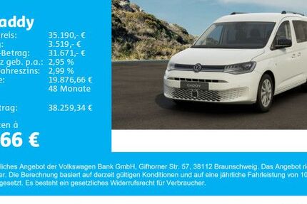 VW Caddy 1.512 km 35.190 &euro; Gersthofen 86368