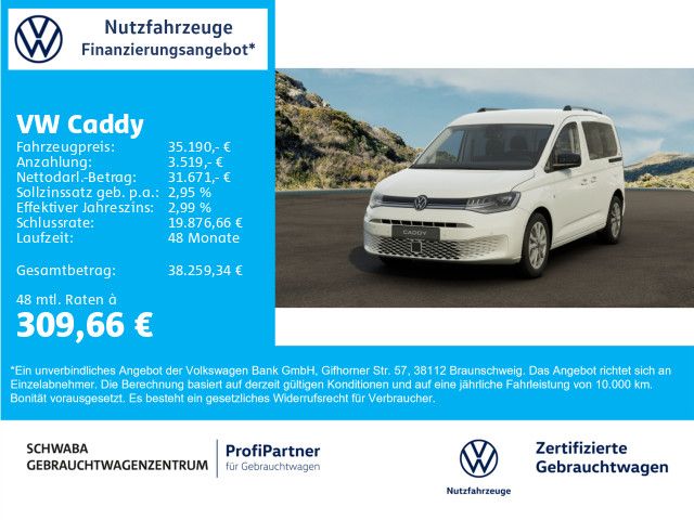 VW Caddy 1.512 km 35.190 &euro; Gersthofen 86368
