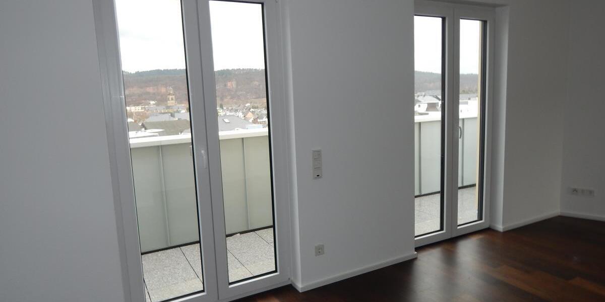 Blick über die Stadt- Altersgerechte helle Penthousewohnung an der Fußgängerzone - Einfamilienhaus Trier Nord | Angebot:25158371