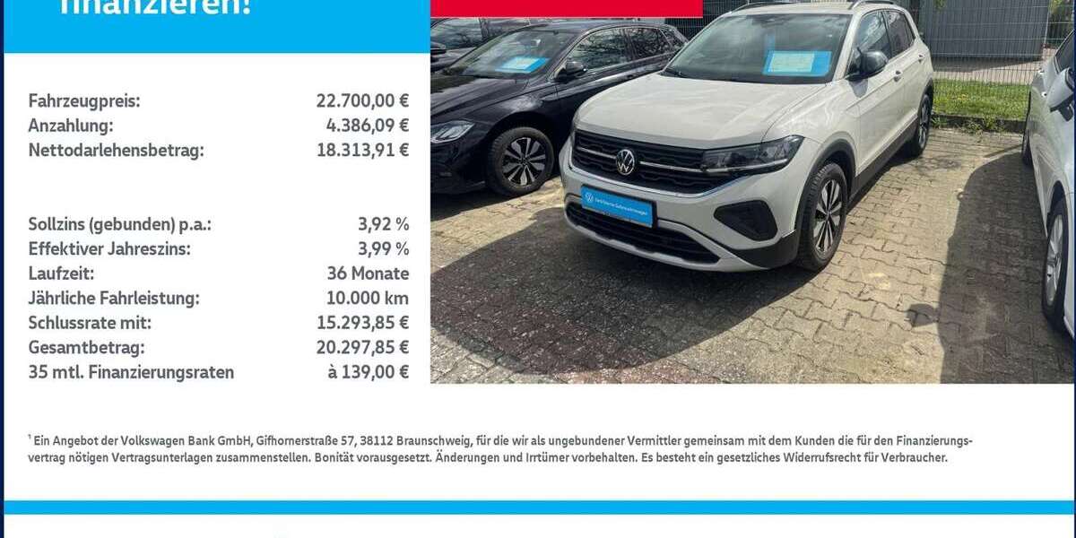 VW T-Cross 14.072 km 22.700 &euro; Pasewalk 17309