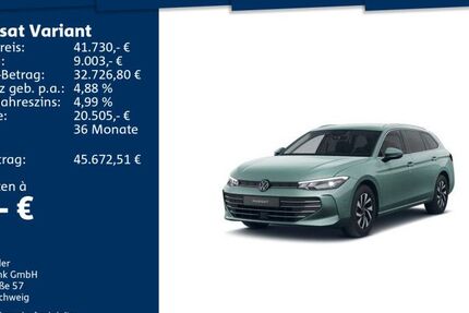 VW Passat Variant 9.900 km 41.730 € Mosbach 74821