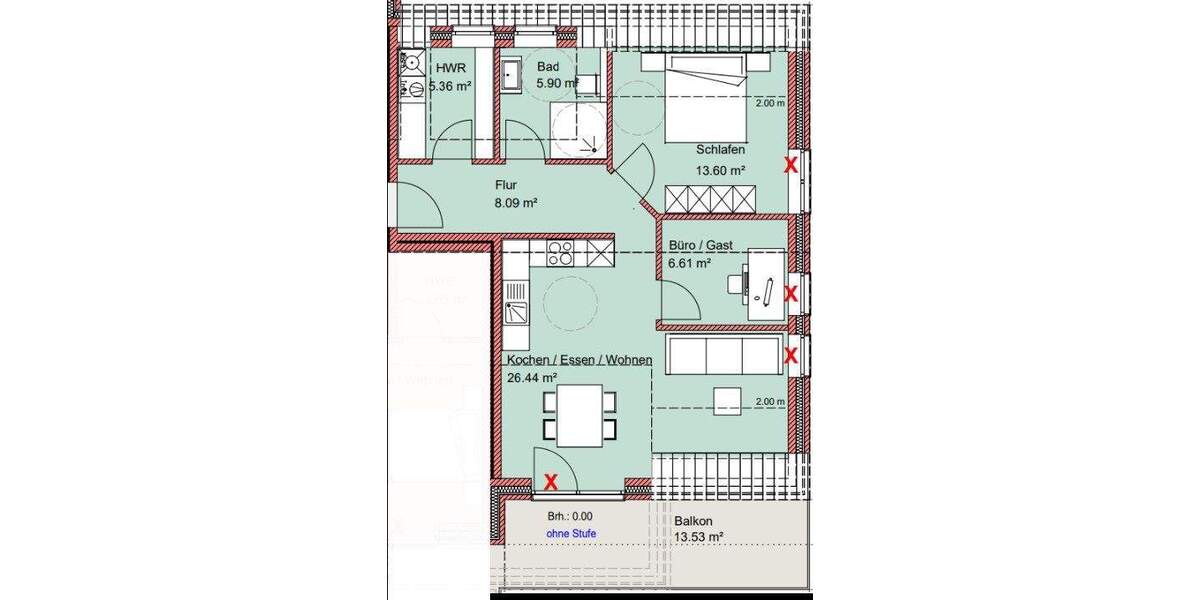 Etagenwohnung Werlte - 2 Zimmer, 70 m&sup2;, 251.000&euro; | Angebot:24870946
