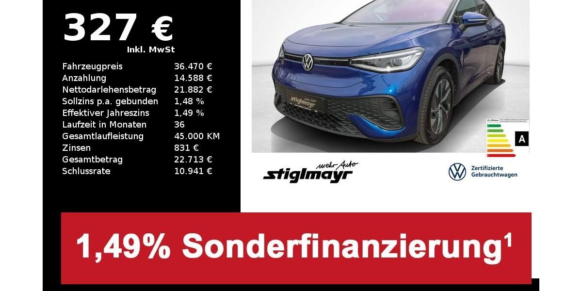 VW ID.5 13.044 km 36.470 &euro; Schrobenhausen 86529