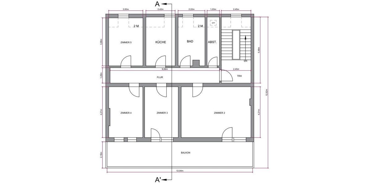 Etagenwohnung Idar-Oberstein Oberstein - 4 Zimmer, 100 m&sup2;, 700&euro; | Angebot:26409850