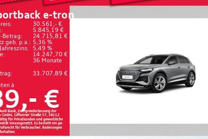 Audi Q4 e-tron 80.641 km 30.561 &euro; München 81825