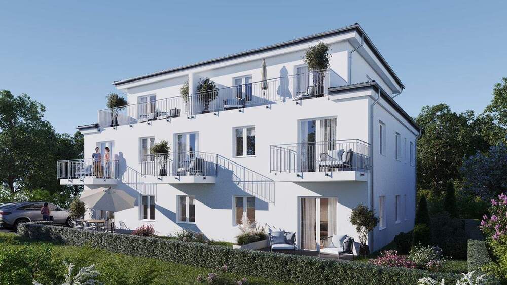 RESERVIERT - Neubauwohnung im Effizienzhaus 40: 2-Zimmer-EG-Wohnung mit Terrasse und Garten 2 zimmer