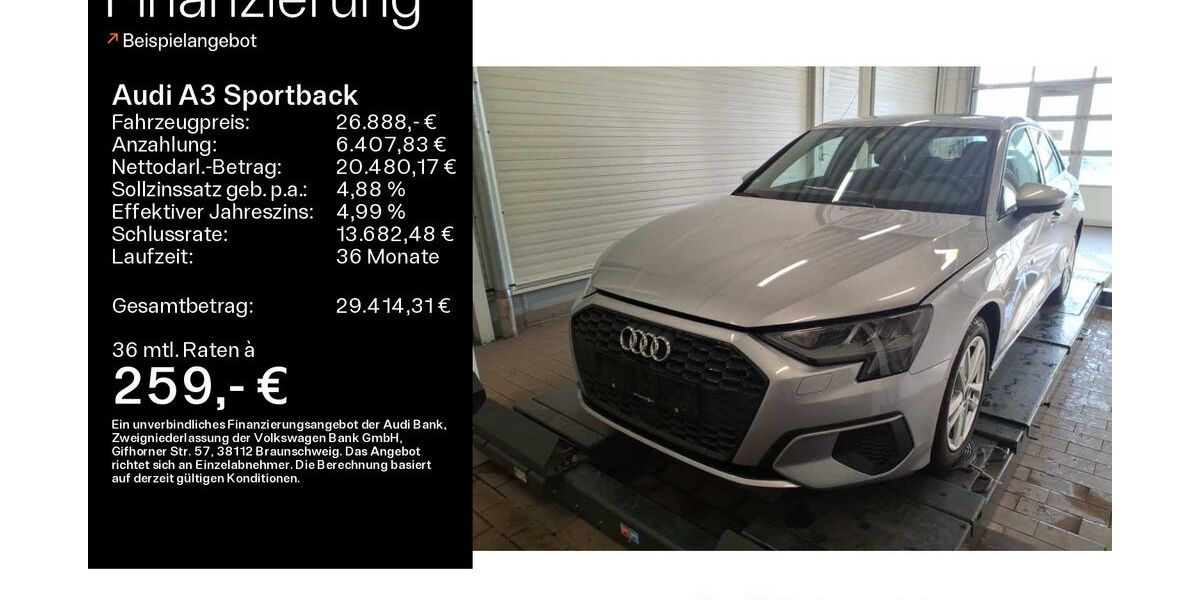 Audi A3 18.600 km 26.488 &euro; Mühlheim 63165