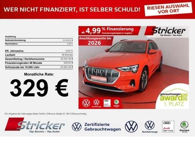 Audi e-tron 52.621 km 33.449 &euro; Detmold 32760