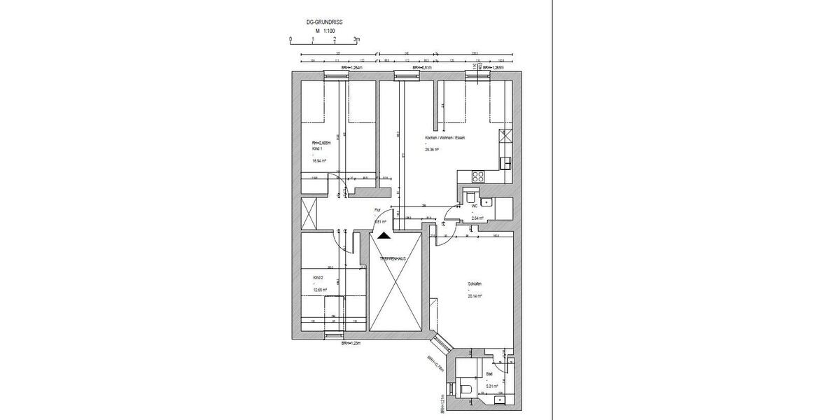 Dachgeschoßwohnung Koblenz - 4 Zimmer, 96 m&sup2;, 1.259&euro; | Angebot:26536288