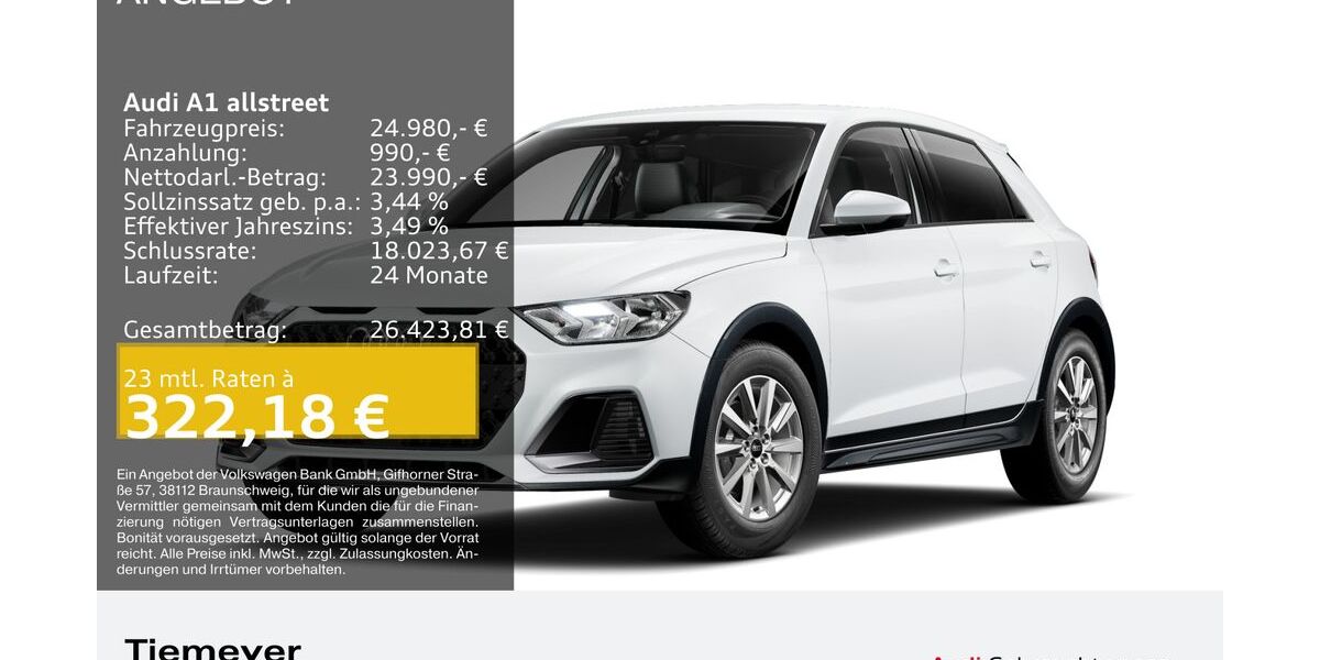Audi A1 3.605 km 24.380 &euro; Plettenberg 58840