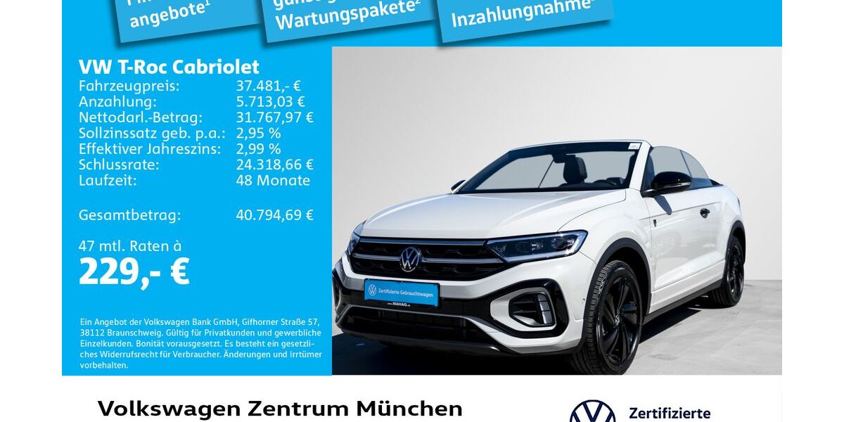 VW T-Roc 11.838 km 37.481 &euro; München 80687