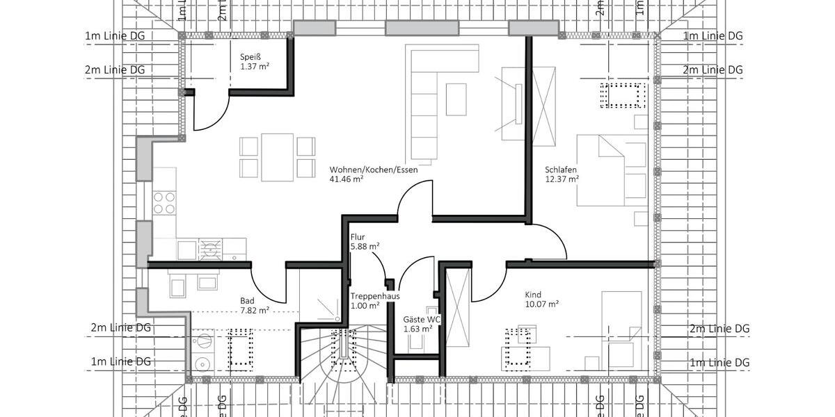 Dachgeschoßwohnung Tirschenreuth - 3 Zimmer, 81 m&sup2;, 760&euro; | Angebot:26631640