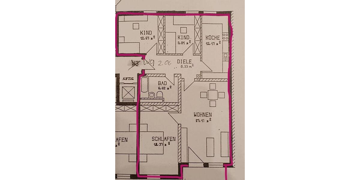 Etagenwohnung Waldkraiburg - 4 Zimmer, 95 m&sup2;, 990&euro; | Angebot:26550498