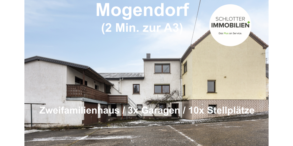Zweifamilienhaus mit 3x Garagen nur 2 Min zur A3 - Zweifamilienhaus Mogendorf | Angebot:25081818