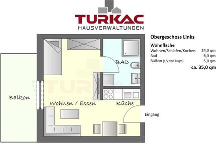 Wohnung Hüttenberg - 1 Zimmer, 35 m&sup2;, 560&euro; | Angebot:26196692