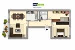 Etagenwohnung Gotha - 3 Zimmer, 59 m&sup2;, 360&euro; | Angebot:26563041