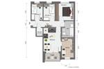 Etagenwohnung Greifswald Schönwalde II - 4 Zimmer, 69 m&sup2;, 695&euro; | Angebot:26436873