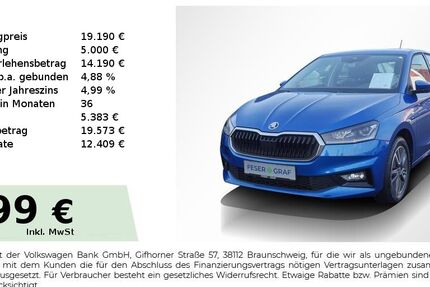 Skoda Fabia 43.550 km 19.190 &euro; Lauf an der Pegnitz 91207