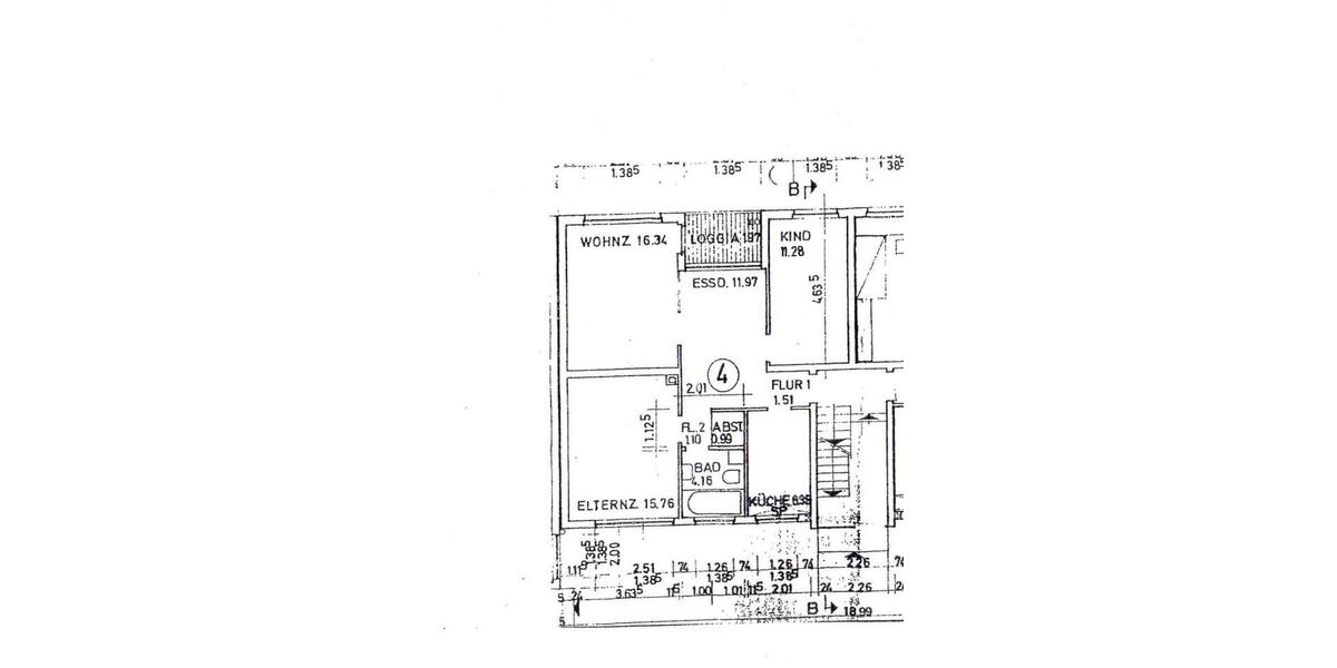 Dachgeschoßwohnung Bochum Eppendorf - 3 Zimmer, 69 m&sup2;, 584&euro; | Angebot:26646021