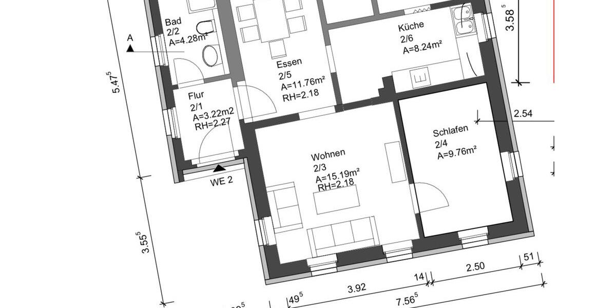 Erdgeschoßwohnung Dresden Loschwitz - 2 Zimmer, 57 m&sup2;, 730&euro; | Angebot:25403938
