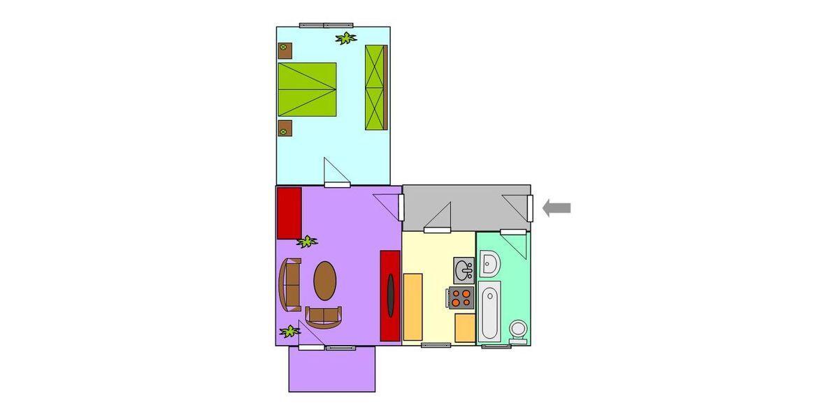 Etagenwohnung Zittau - 2 Zimmer, 50 m&sup2;, 323&euro; | Angebot:26630141