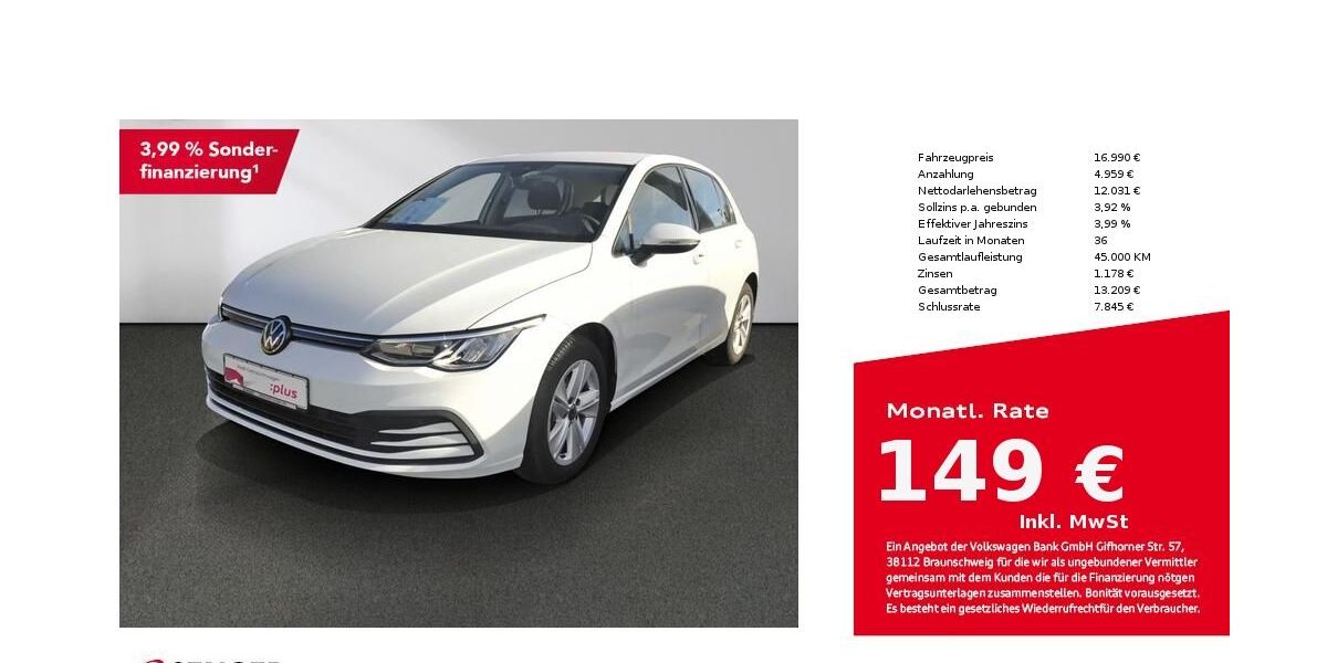 VW Golf 36.600 km 16.990 &euro; Bad Oldesloe 23843