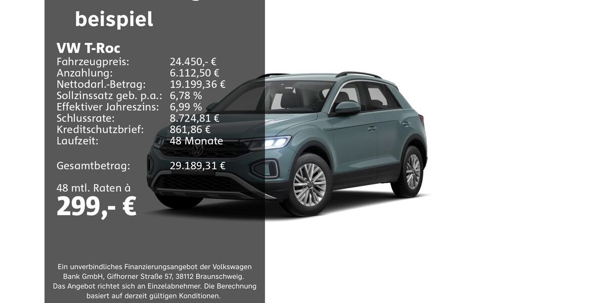 VW T-Roc 10.307 km 24.450 &euro; Groß-Umstadt 64823