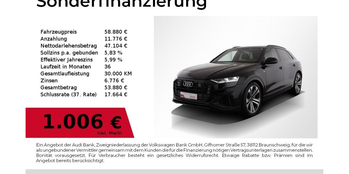 Audi Q8 32.350 km 58.880 &euro; Nürnberg 90441