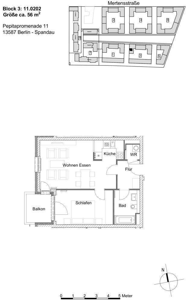 Wohnung zum Mieten in Berlin 801,81 € 56.37 m²