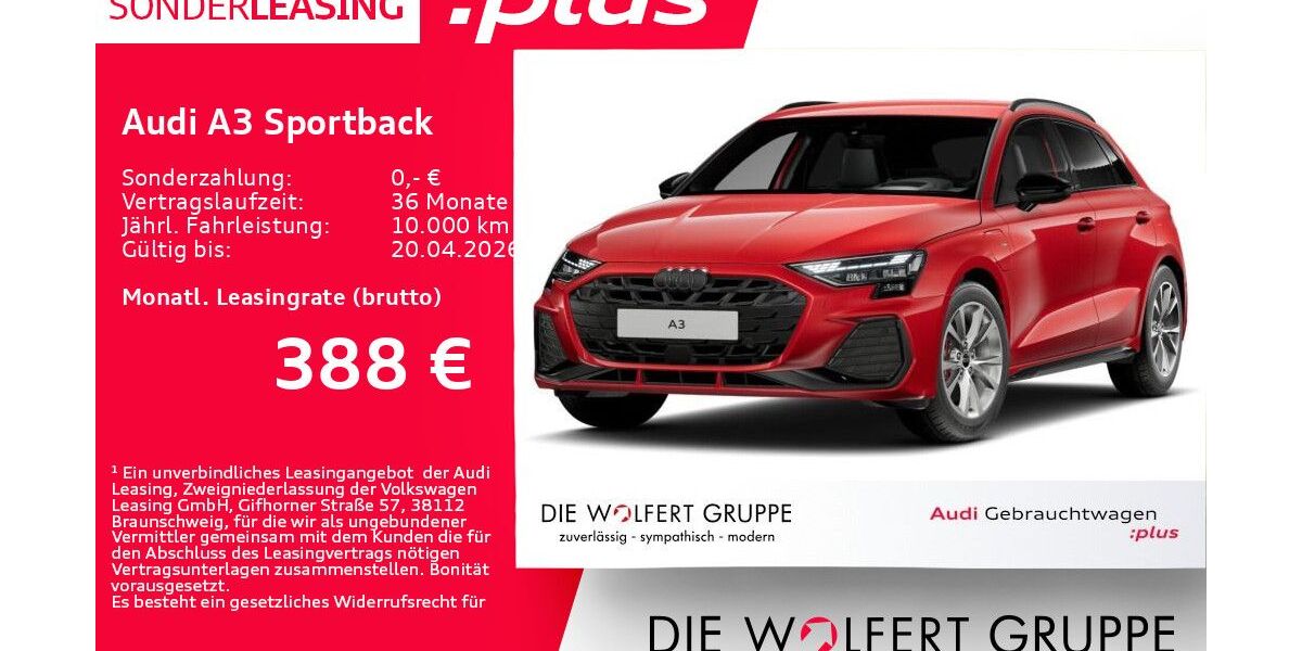 Audi A3 5.487 km 42.050 &euro; Großwallstadt 63868