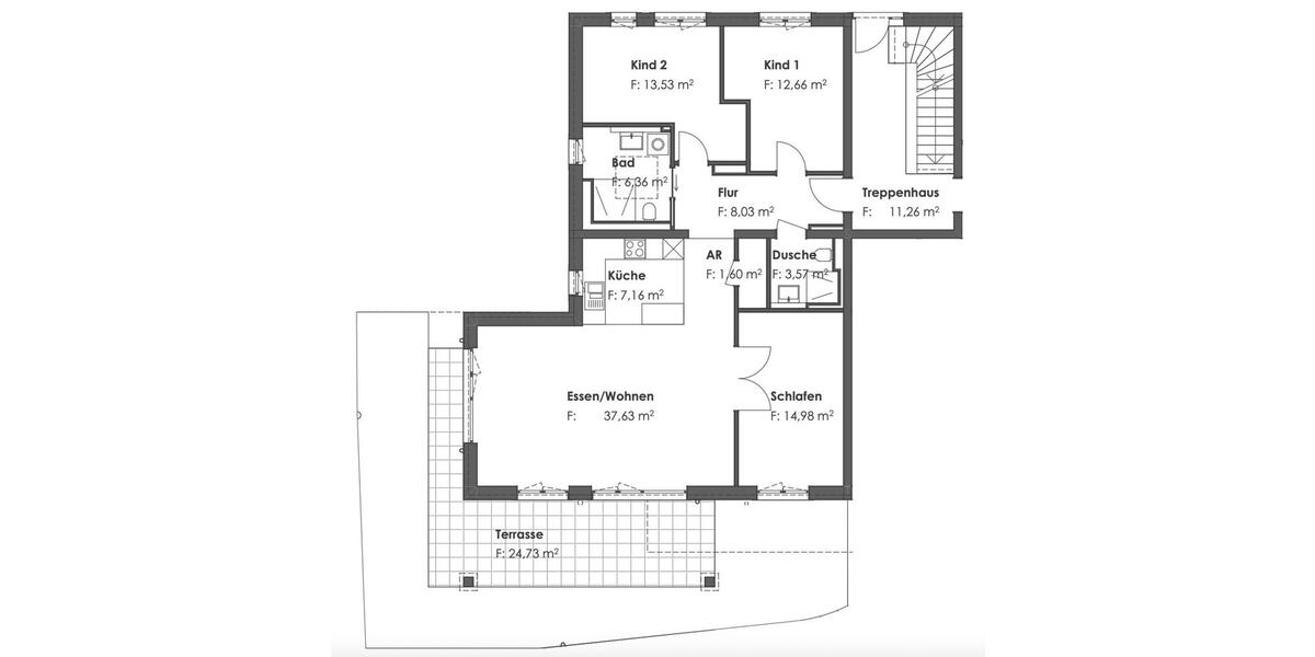 Terrassenwohnung Germering - 4 Zimmer, 98 m&sup2;, 2.540&euro; | Angebot:25963109