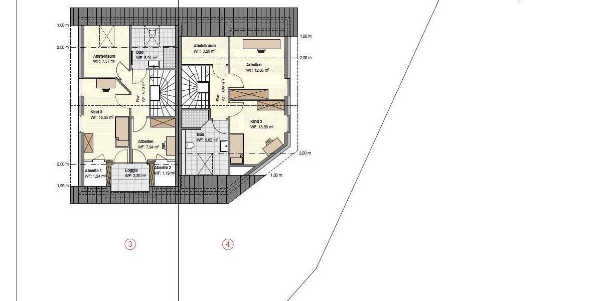 Effizienzhaus 55 - zinsgünstiger Förderkredit über 100.000,- EUR - große Doppelhäuser zum Ausbauen 6 zimmer