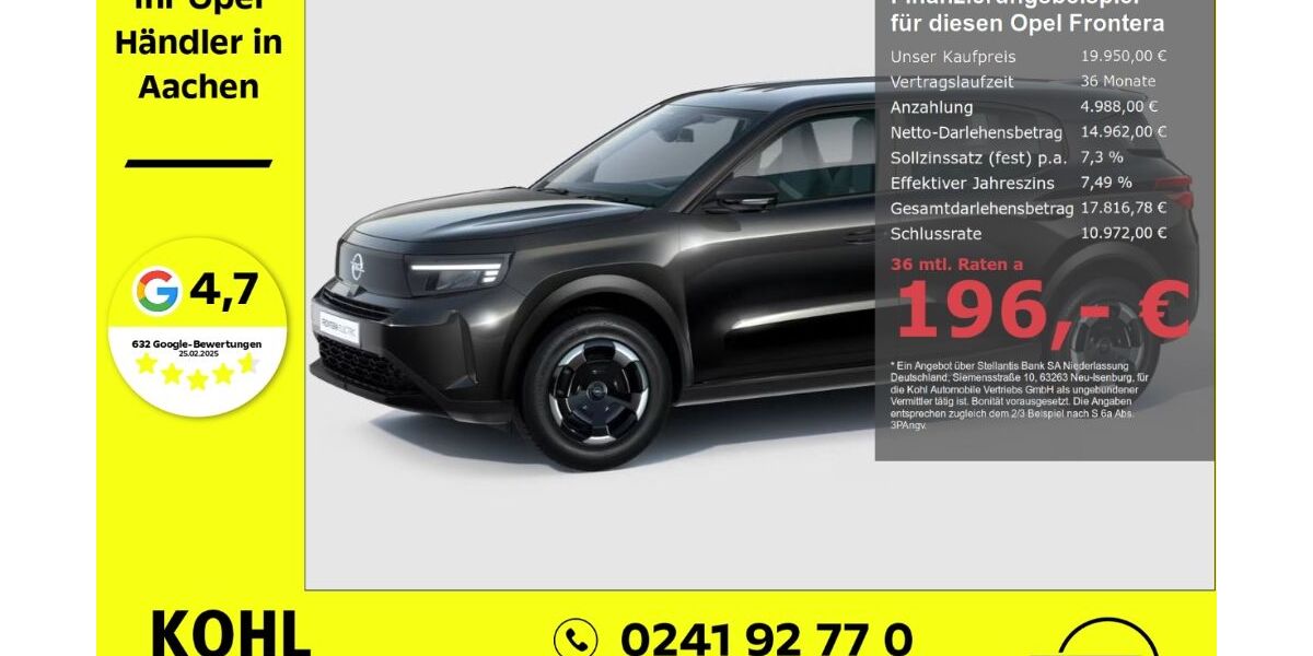 Opel Frontera 1.900 km 19.950 &euro; Aachen 52078