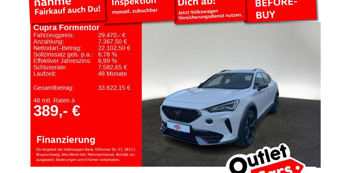 Cupra Formentor 20.409 km 29.470 &euro; Senden 89250