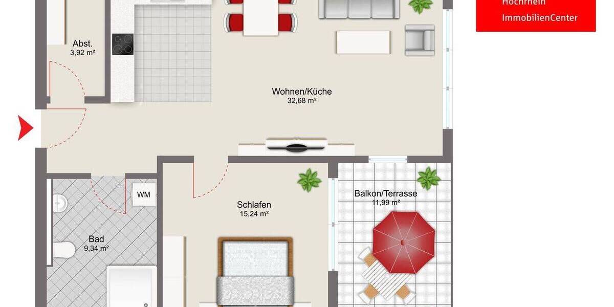 Etagenwohnung Albbruck - 2 Zimmer, 70 m&sup2;, 340.000&euro; | Angebot:26170854