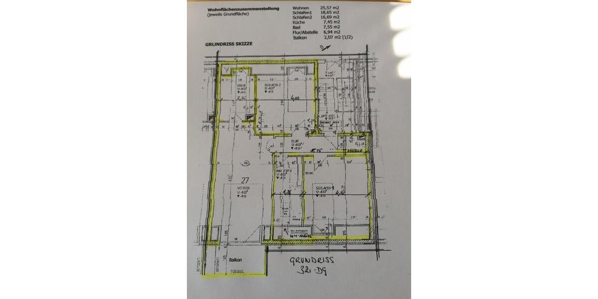 Dachgeschoßwohnung Höhenkirchen-Siegertsbrunn Siegertsbrunn - 3 Zimmer, 72 m&sup2;, 460.000&euro; | Angebot:25362956