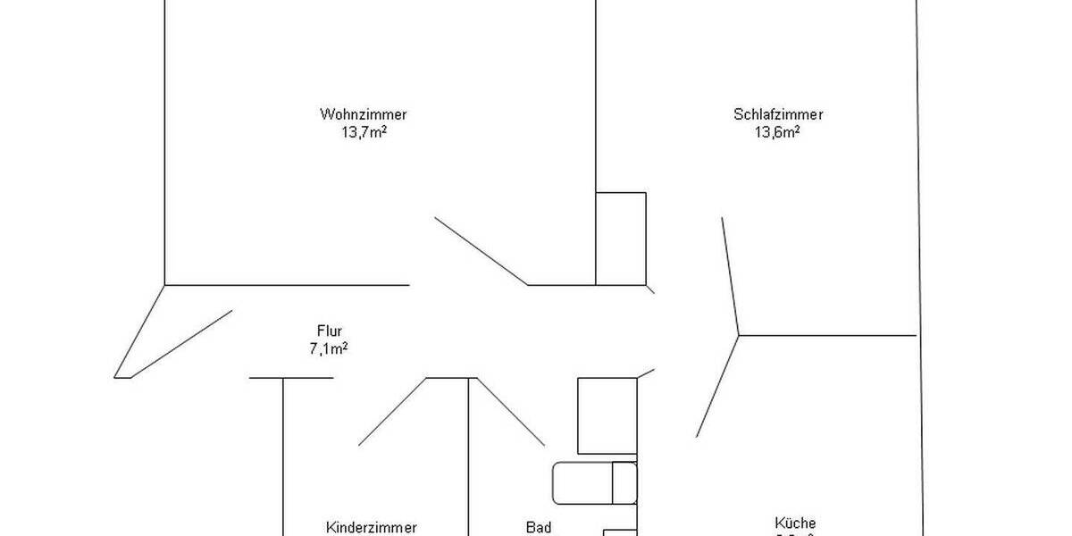 Etagenwohnung Erfurt Ilversgehofen - 2 Zimmer, 55 m&sup2;, 460&euro; | Angebot:26840947