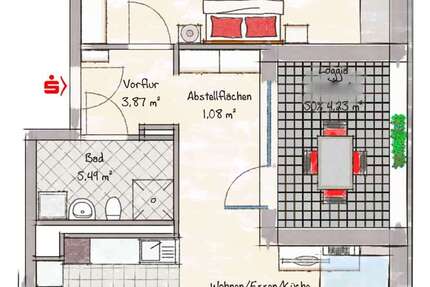 Wohnung zum Mieten in Berchtesgaden 1.230 € 68.1 m² 2 zimmer