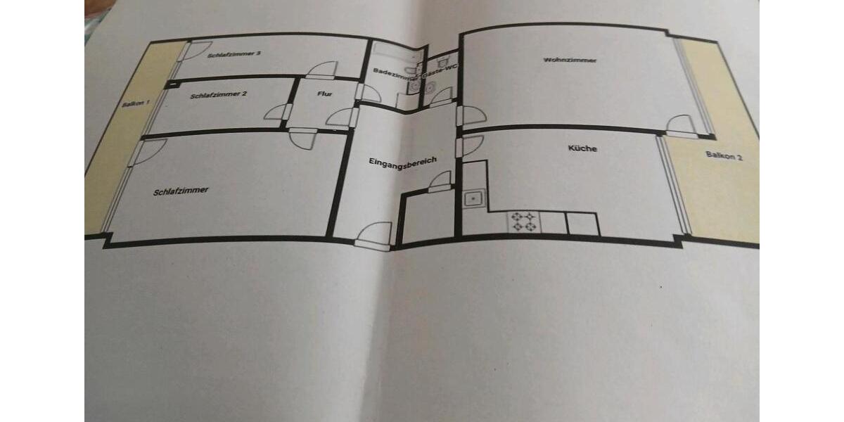 Etagenwohnung Neuss - 4 Zimmer, 108 m&sup2;, 285.000&euro; | Angebot:24874250