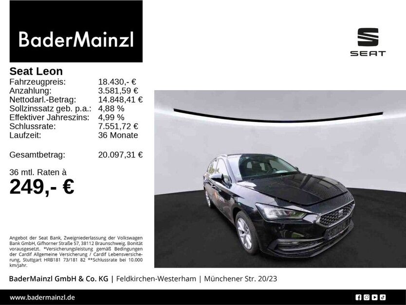 Seat Leon 71.700 km 18.430 € Feldkirchen/Westerham 83620