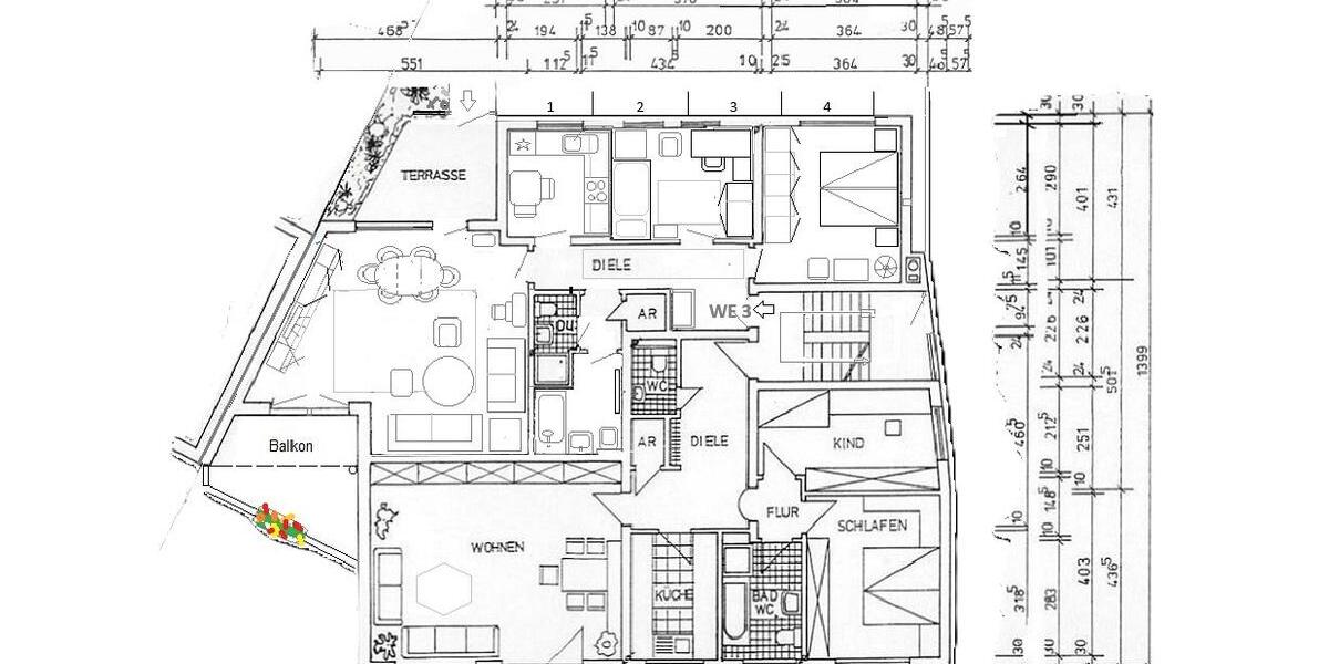 Hochparterre Herdecke - 3 Zimmer, 90 m&sup2;, 650&euro; | Angebot:26662678