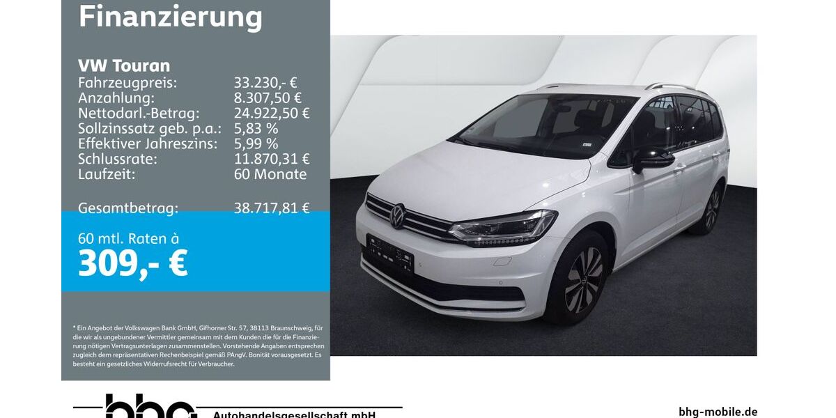 VW Touran 18.748 km 33.230 &euro; Rottweil 78628
