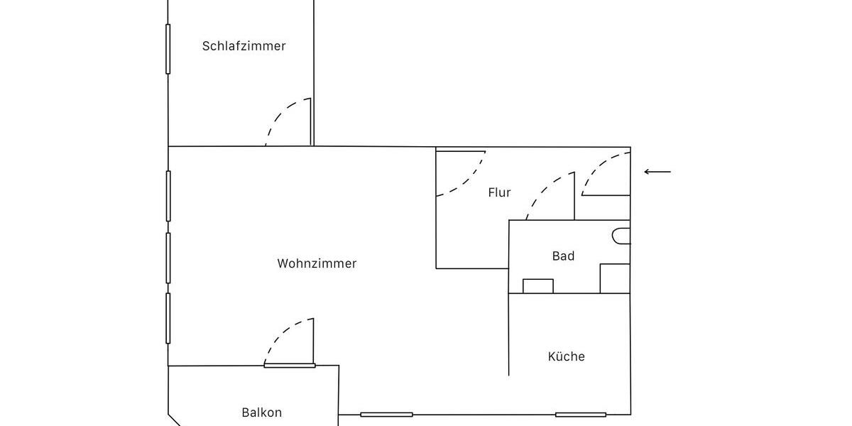 Dachgeschoßwohnung Dresden Cossebaude - 2 Zimmer, 46 m&sup2;, 450&euro; | Angebot:26302606