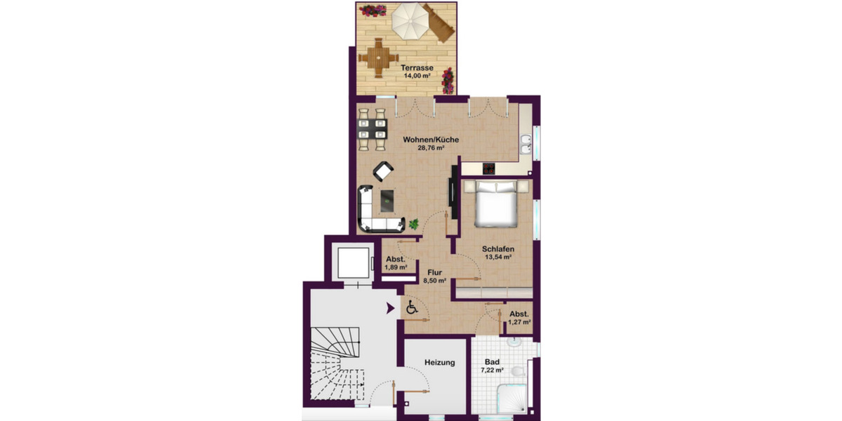 Erdgeschoßwohnung Neu Wulmstorf - 2 Zimmer, 68 m&sup2;, 349.000&euro; | Angebot:24829428