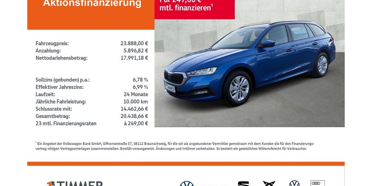 Skoda Octavia 55.999 km 23.888 &euro; Rheine 48432