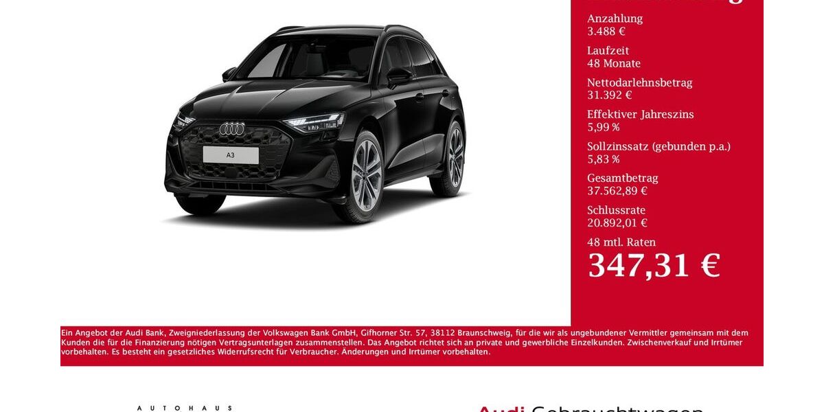 Audi A3 7.542 km 34.880 &euro; Pronsfeld 54597