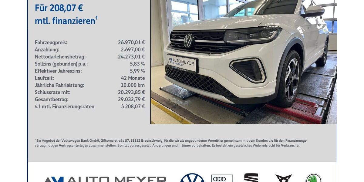 VW T-Cross 26.541 km 26.970 &euro; Ochsenfurt 97199