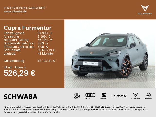 Cupra Formentor 10.007 km 51.990 € Gersthofen 86368