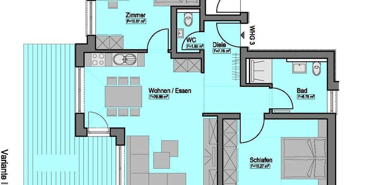 Etagenwohnung Horb am Neckar Bildechingen - 2 Zimmer, 82 m&sup2;, 349.800&euro; | Angebot:26859113