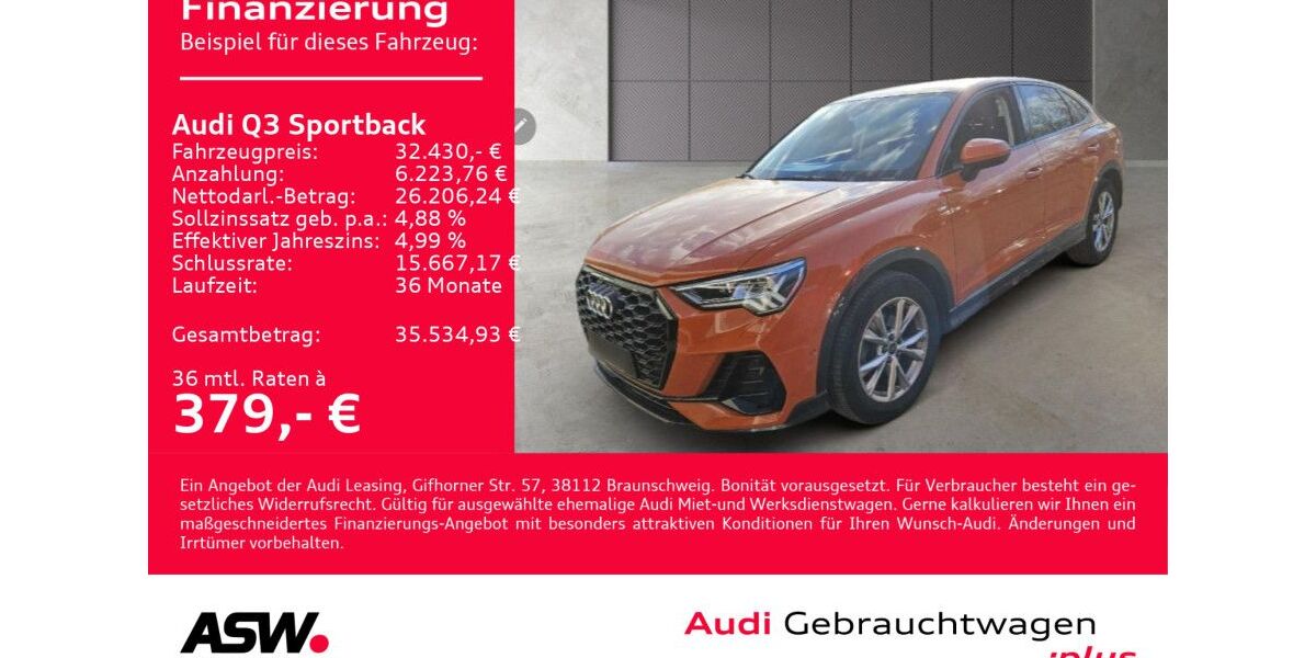 Audi Q3 43.900 km 32.430 &euro; Heilbronn 74074